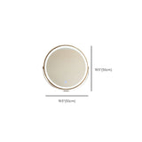 Solid Wood Brown Bedroom Lighted Mirror Vanity Dressing Table