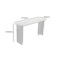 Table de bar rectangulaire en pierre blanche avec base en acrylique pour la maison