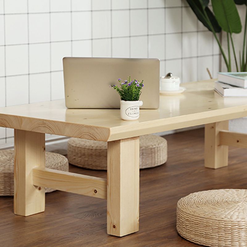 Zeitgenössischer Couchtisch aus Massivholz mit 4 Beinen, Kaffee- und Cocktailtisch