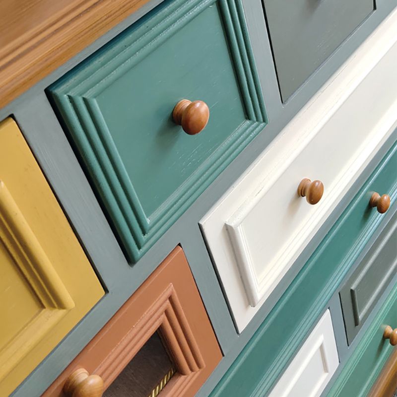 Houten opbergkast dressoir retro stijl slaapkamer opbergkast met laden