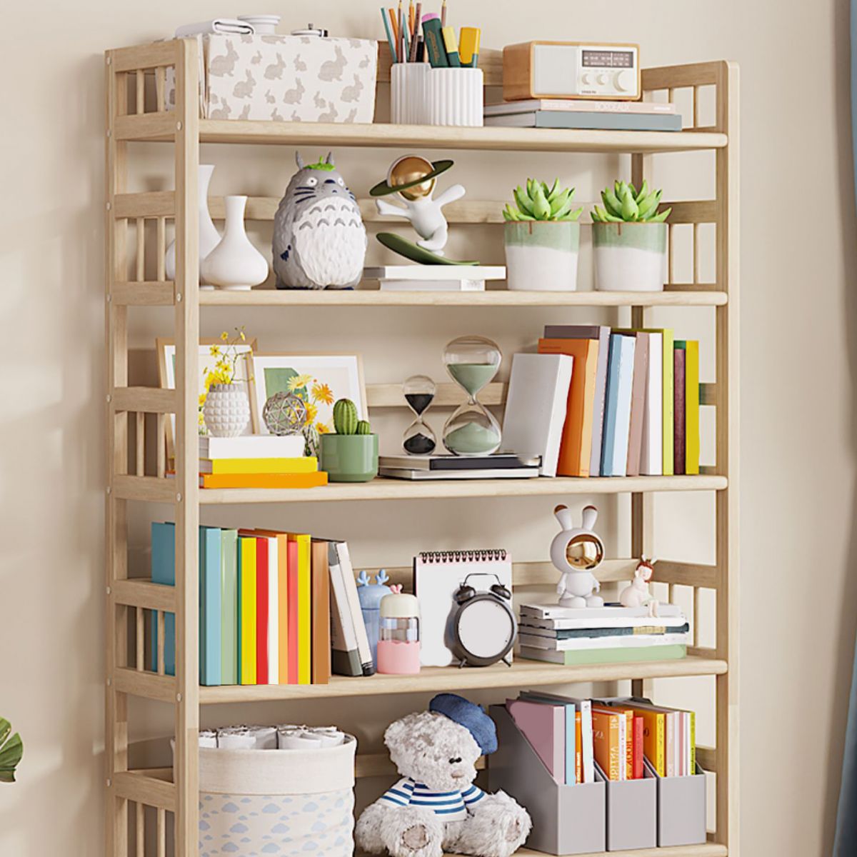 Pino cofre natural cofre contemporáneo acento cofre con estantes