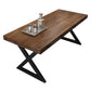 Industrial Solid Wood Dining Table Brown Rectangle Table with Sled Base for Dinning Room Clearhalo ' dining_table' 'Dining Tables & Seating' 'Dining Tables' 'furn' 'furn_dining_table' 'Furniture' 'furniture_dining_table' 'Kitchen & Dining Furniture' 'kitchen&dining_furn' 'kitchen' 'kitchen_dining_table' 1200x1200_7ab13187-5c78-4fcc-b871-4f5d2de6d369