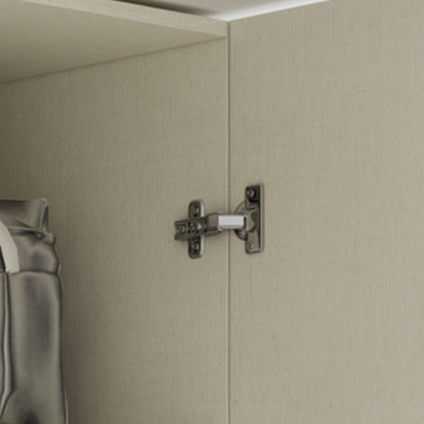 Engineered Wood Wardrobe Cabinet with Shelves Hinged Wardrobe Armoire Clearhalo 'Armoires & Wardrobes' 'armoires_wardrobes' 'Bedroom Furniture' 'furn' 'furn_armoires_wardrobes' 'Furniture' 1200x1200_7ab1e3a8-507c-4663-bc34-ec86f6007b27