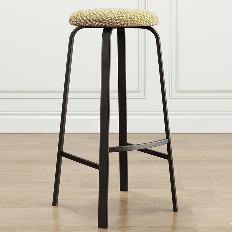 Modern Stackable Footrest Barstool Matte Finish Upholstered Home Stool Clearhalo 'Bar Furniture' 'Bar Stools' 'bar_stools' 'furn' 'furn_bar_stools' 'Furniture' 'furniture_bar_stools' 'Kitchen & Dining Furniture' 1200x1200_7ab3d041-8771-4ec8-b04d-0b5f714b8516
