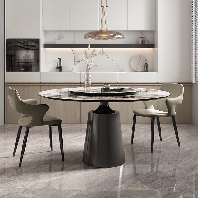 Traditional Luxury Round Dining Table Sintered Stone Table with Metal Pedestal Base Clearhalo ' dining_table' 'Dining Tables & Seating' 'Dining Tables' 'furn' 'furn_dining_table' 'Furniture' 'furniture_dining_table' 'Kitchen & Dining Furniture' 'kitchen&dining_furn' 'kitchen' 'kitchen_dining_table' 1200x1200_7ab51a40-b543-430f-b29a-37971c5f88c2