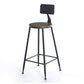 Industrial Bar and Counter Stool Low Back Stool with 4 Metal Legs Clearhalo 'Bar Furniture' 'Bar Stools' 'bar_stools' 'furn' 'furn_bar_stools' 'Furniture' 'furniture_bar_stools' 'Kitchen & Dining Furniture' 1200x1200_7ab6ea62-34ff-41e6-91f9-51ca6713bf6c