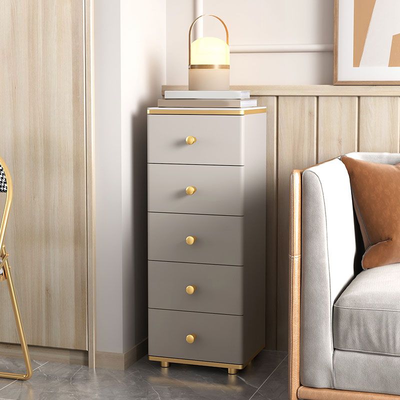 11,7-inch breedte Glam dressoir stenen opbergkast met 5 laden