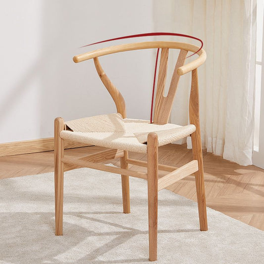 Wood Contemporary Kitchen Side Chair with Color Cushion Wishbone Dining Arm Chair Clearhalo ' kitchen&dining_furn' 'Dining Chairs' 'Dining Tables & Seating' 'dining_chair' 'furn' 'furn_dining_chair' 'Furniture' 'furniture_dining_chair' 'Kitchen & Dining Furniture' 'kitchen' 1200x1200_7ab89e2a-0828-4491-abc7-59436443894a