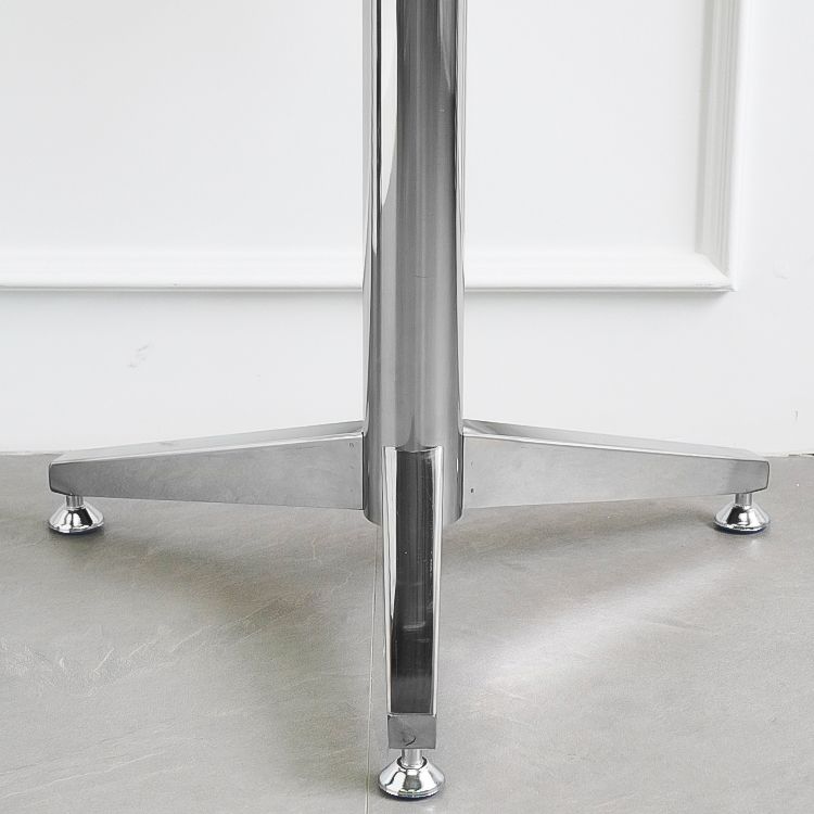 Round Tripod Dining Site Table Contemporary Tempered Glass Dinette Table Clearhalo ' dining_table' 'Dining Tables & Seating' 'Dining Tables' 'furn' 'furn_dining_table' 'Furniture' 'furniture_dining_table' 'Kitchen & Dining Furniture' 'kitchen&dining_furn' 'kitchen' 'kitchen_dining_table' 1200x1200_7ab95756-6508-45a0-b5b5-682ee66229b8