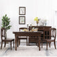 Solid Wood Extendable Dining Table Set 5/7 Pieces Dining Set for Kitchen