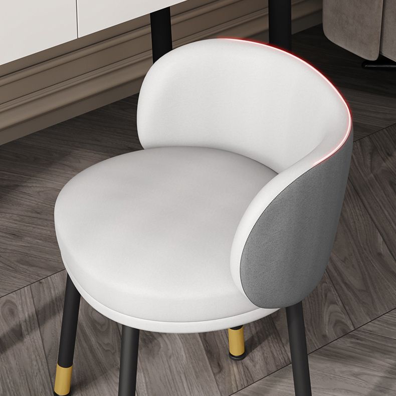 Nordic Style Armless Solid Back Chair Upholstered Side Chairs Clearhalo ' kitchen&dining_furn' 'Dining Chairs' 'Dining Tables & Seating' 'dining_chair' 'furn' 'furn_dining_chair' 'Furniture' 'furniture_dining_chair' 'Kitchen & Dining Furniture' 'kitchen' 1200x1200_7abb20b7-c249-4e06-8aca-e9c183e8c806