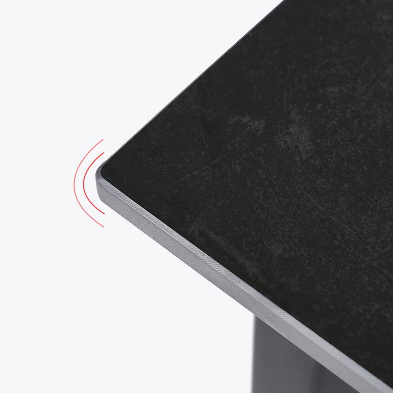 Estilo de diseñador 1/2/5/7 Piezas Rectángulo Juego de comedor de piedra sinterizada Juego de mesa de comedor de piedra sinterizada