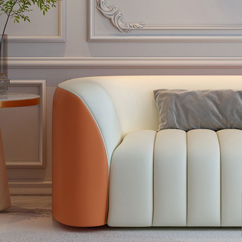 White Durable Sectional Sofas Solid Wood Sofa for Living Room Clearhalo 'furn' 'furn_sectionals' 'Furniture' 'Living Room Furniture' 'Sectionals' 1200x1200_7abe27c0-afe7-466c-b6d5-2d808386703d