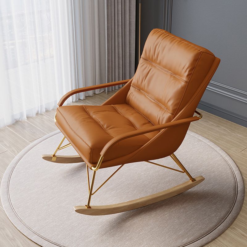 Sedia a dondolo divano asilo nido interno sedia a dondolo in stile glam con pouf