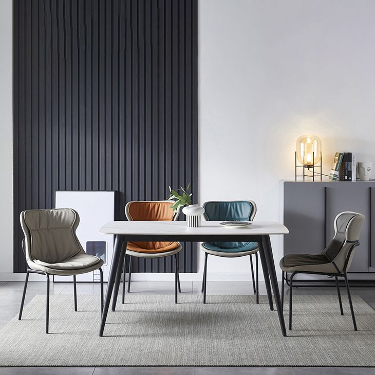 Modern Upholstered Side Dining Chairs Side Chair with Metal Legs (Set of 2) Clearhalo ' kitchen&dining_furn' 'Dining Chairs' 'Dining Tables & Seating' 'dining_chair' 'furn' 'furn_dining_chair' 'Furniture' 'furniture_dining_chair' 'Kitchen & Dining Furniture' 'kitchen' 1200x1200_7ac5a0d2-35d0-495c-82e7-3c7e2729ce5b