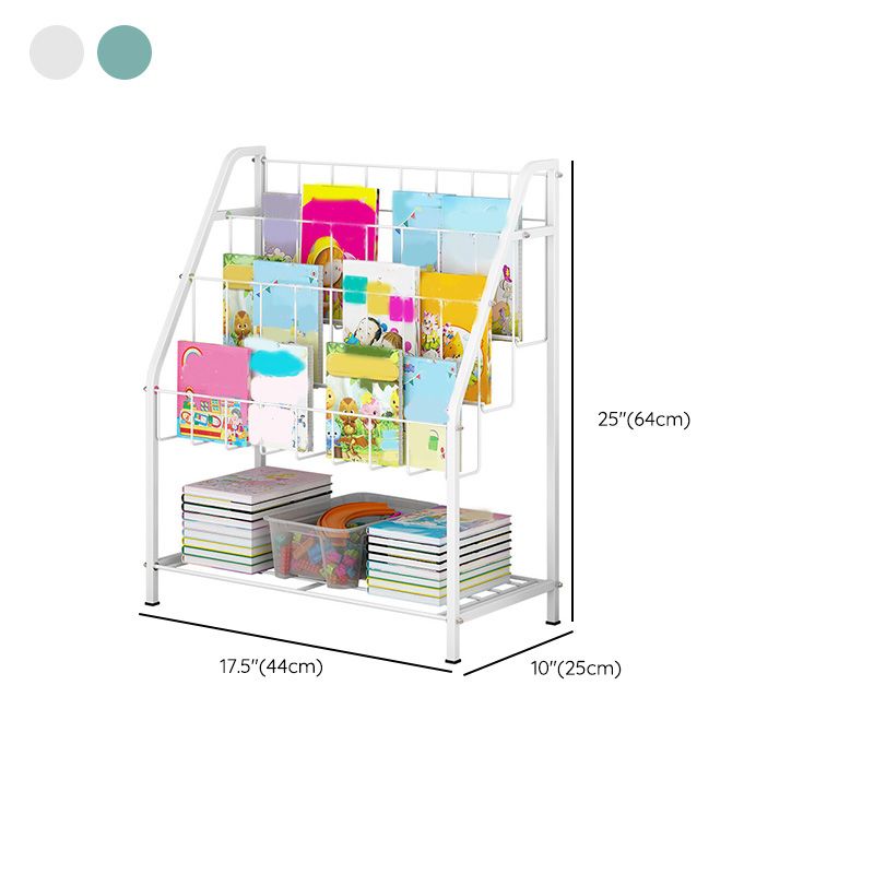 Scandinavian Bookshelf Standard Metal Open Back Bookcase with Shelves Clearhalo 'Bookcases' 'furn' 'furn_bookcases' 'Furniture' 'Office Furniture' 1200x1200_7ac5c3f0-4bdd-40b3-a7b3-5992f9be6b1a