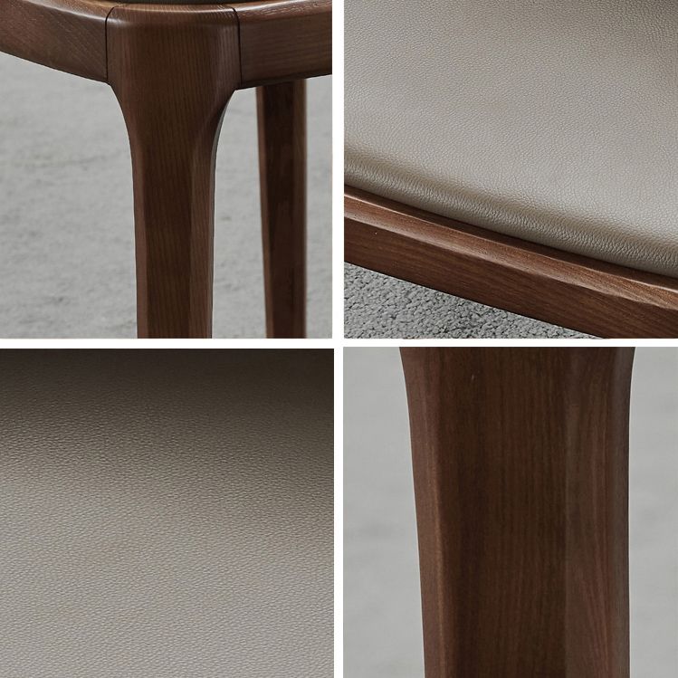 Scandinavian Style Wood Dining Chairs Dining Room Armless Solid Back Chair Clearhalo ' kitchen&dining_furn' 'Dining Chairs' 'Dining Tables & Seating' 'dining_chair' 'furn' 'furn_dining_chair' 'Furniture' 'furniture_dining_chair' 'Kitchen & Dining Furniture' 'kitchen' 1200x1200_7ac6016c-1a10-416a-8881-3befdf5298ff