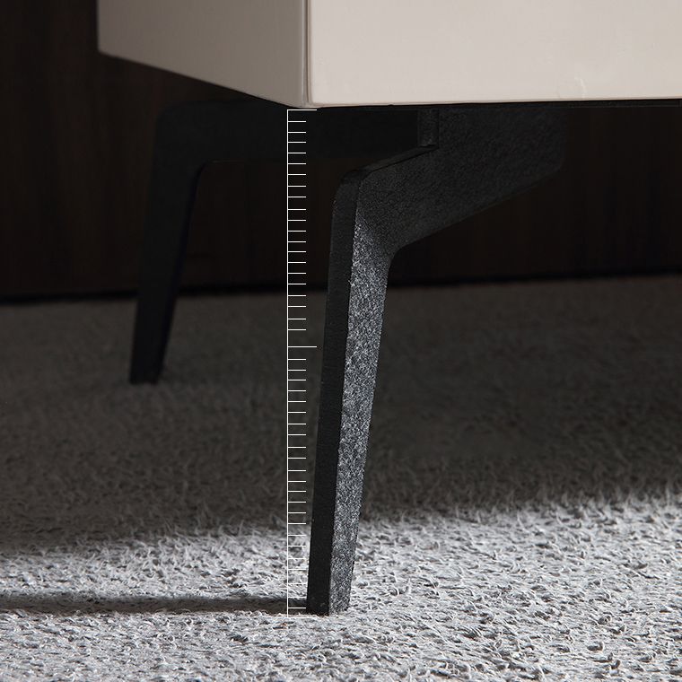 Sideboard in legno moderno ingegnerizzato a buffet a 6 cassetti con pietra per soggiorno