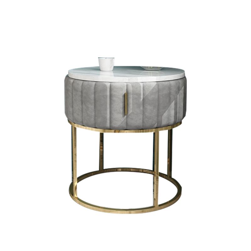 Armoire de chevet en métal et en ardoise Table de chevet minimaliste moderne avec tiroir