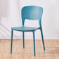 Chaise de salle à manger en plastique moderne meubles côté salle à manger arrière en finition mate pour intérieur