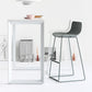 Contemporary Plastic Barstool Bristol Bar Stool With Metal Legs and Low Back Clearhalo 'Bar Furniture' 'Bar Stools' 'bar_stools' 'furn' 'furn_bar_stools' 'furniture_bar_stools' 'Kitchen & Dining Furniture' 'kitchen&dining_furn' 'kitchen' 'kitchen_furn' Furniture' 1200x1200_7acd403b-b50a-4991-ae2e-eab4d8b497eb