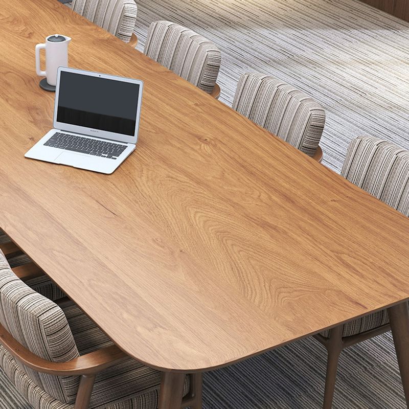 Rectangular Shaped Modern Office Tables Wooden Writing Desk in Brown Clearhalo 'furn' 'furn_office_desk' 'Furniture' 'Office Desks' 'Office Furniture' 'office_desk' 1200x1200_7ad0fe6f-e073-48c7-80ba-d15897a0b04d