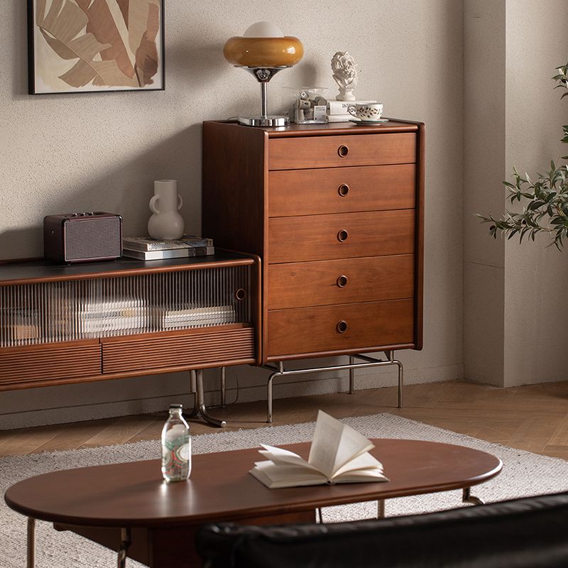 Minimal Rectangle Wood Side Cabinet Soft Close Drawers Storage Cabinet Clearhalo 'Cabinets & Chests' 'cabinets_chests' 'furn' 'furn_cabinets_chests' 'Furniture' 'Living Room Furniture' 1200x1200_7ad1cebe-47b3-49d5-8273-00d82eedd620