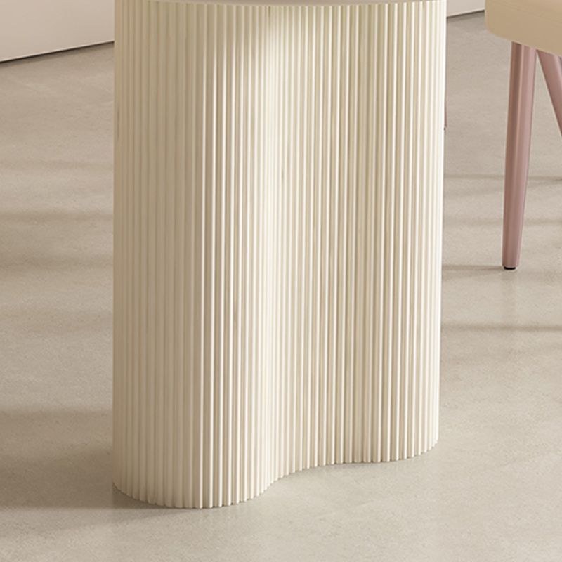 Contemporary Sintered Stone Dining Table Oval Dinner Room Table Clearhalo 'Dining Tables & Seating' 'Dining Tables' 'dining_table' 'furn' 'furn_dining_table' 'Furniture' 'Kitchen & Dining Furniture' 1200x1200_7ad3089c-4d58-4677-b0c0-c4a2b107db5c