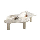 No Distressing Single Coffee Table Slate Free-Form White Coffee Table Clearhalo 'Coffee & Accent Tables' 'Coffee Tables' 'coffee_tables' 'furn' 'furn_coffee_tables' 'Furniture' 'Living Room Furniture' 1200x1200_7ad440b6-5a7e-4263-ace0-86347bf83356