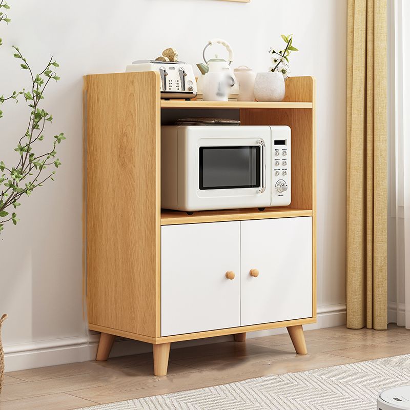 Sideboard di stoccaggio aperto moderno sideboard in legno ingegnerizzato per soggiorno