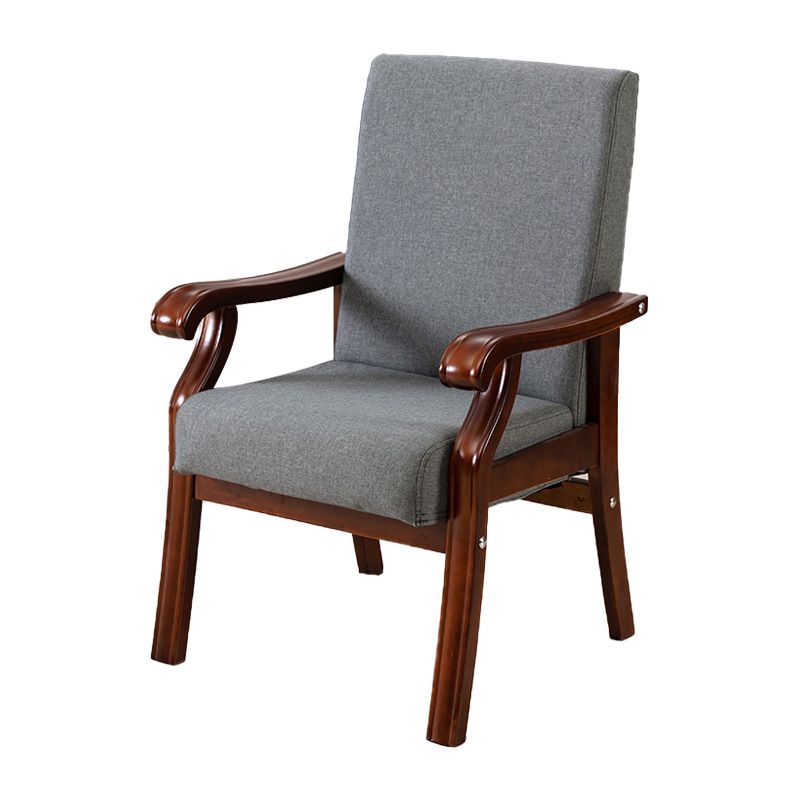 Traditional Style Kitchen Dining Chair Solid Back Dining Arm Chair for Home Use Clearhalo ' kitchen&dining_furn' 'Dining Chairs' 'Dining Tables & Seating' 'dining_chair' 'furn' 'furn_dining_chair' 'Furniture' 'furniture_dining_chair' 'Kitchen & Dining Furniture' 'kitchen' 1200x1200_7ad72740-93dd-48b4-a6a7-188828aaf417