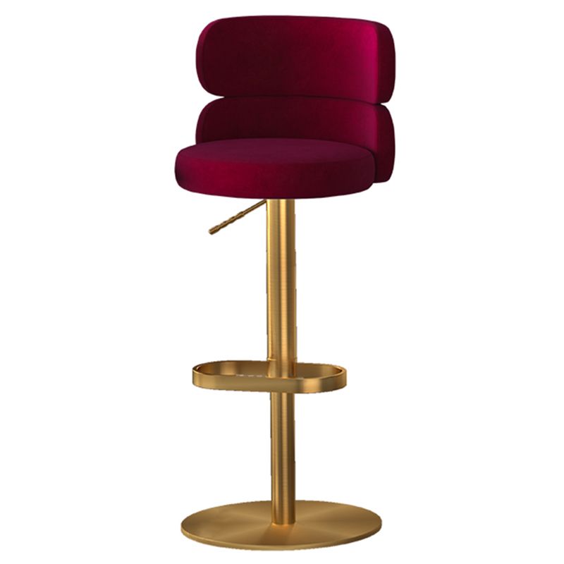 Sgabello da bar ad altezza regolabile in pelle glam in pelle con girevole