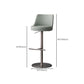 Tabouret de comptoir réglable de style moderne avec coussin en cuir et pied simple
