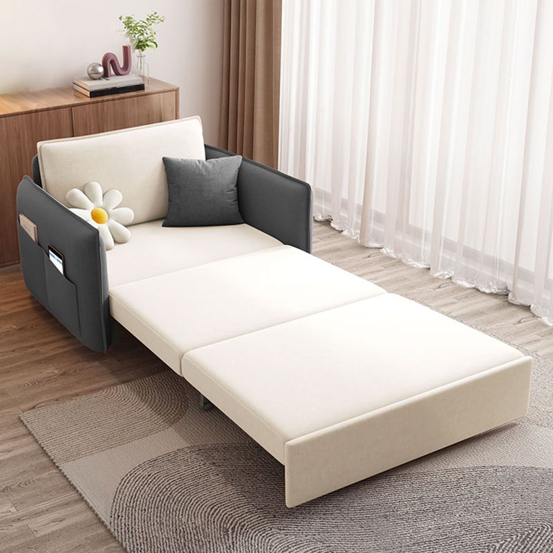 Glam Styled 35.43" H Sleeper Sofa Upholstered Square Arms Sofa Bed Clearhalo 'furn' 'furn_futons' 'Furniture' 'Futons & Daybeds' 'Futons' 'Living Room Furniture' 1200x1200_7ada03e2-0493-4f7f-813a-70e5d21d7c28