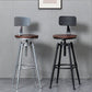 Industrial Iron Adjustable Swivel Barstool Indoor Tall Stool with Round Pine Seat Clearhalo 'Bar Furniture' 'Bar Stools' 'bar_stools' 'furniture_bar_stools' 'Kitchen & Dining Furniture' 'kitchen&dining_furn' 'kitchen' 'kitchen_furn' Furniture' 1200x1200_7ada5d11-2565-454a-a49b-974bc4f5da36