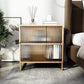 Modern Metal Bed Nightstand 22 Inch Tall 1-Shelf Legs Included Bed Cabinet