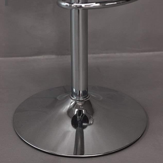 Taburete de bar con patas de metal para interiores, altura ajustable, con reposapiés