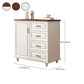 Commode de coffre de rangement en bois manufacturé de coffre de rangement moderne de largeur de 15,6 pouces