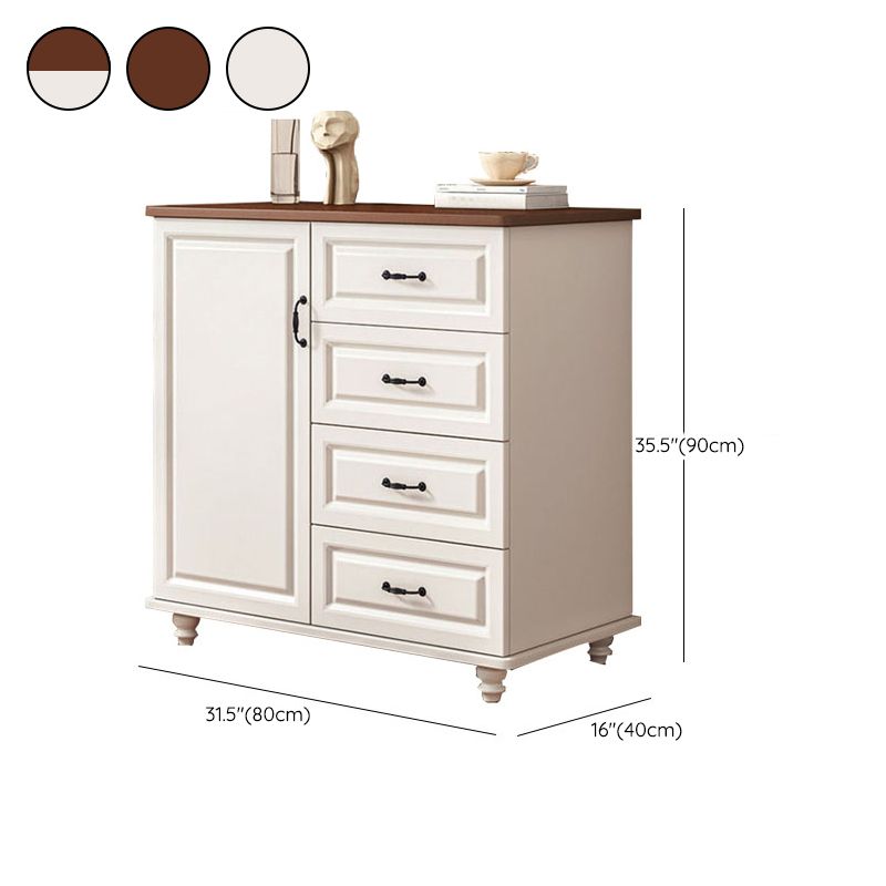 Commode de coffre de rangement en bois manufacturé de coffre de rangement moderne de largeur de 15,6 pouces