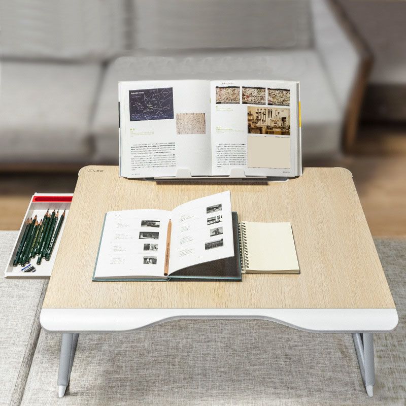 Zeitgenössischer gebogener Büro -Schreibtisch Schlittenschreiber mit Metallbeinen