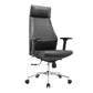 Modern Desk Chair Leather Computer Chair in Black/Gray High-Back Chair with Wheels Clearhalo 'furn' 'furn_office_chair' 'Furniture' 'Office Chairs' 'Office Furniture' 'office_chair' 1200x1200_7adef563-221f-4fd7-9d8e-c4250bfc36bb