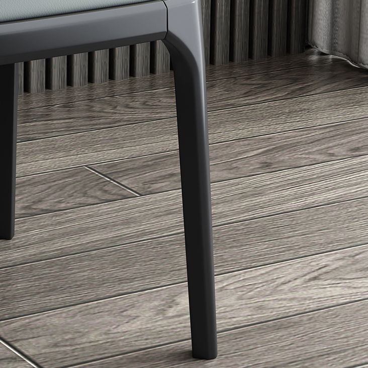 Sillas de Parsons de estilo moderno silla de comedor de cuero falso para comedor