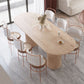 Rectangle Brown Modern Dining Table Solid Wood Table with Double Pedestal Base Clearhalo ' dining_table' 'Dining Tables & Seating' 'Dining Tables' 'furn' 'furn_dining_table' 'Furniture' 'furniture_dining_table' 'Kitchen & Dining Furniture' 'kitchen&dining_furn' 'kitchen' 'kitchen_dining_table' 1200x1200_7ae05dfa-49ae-4f14-9df5-99c42fa94f04