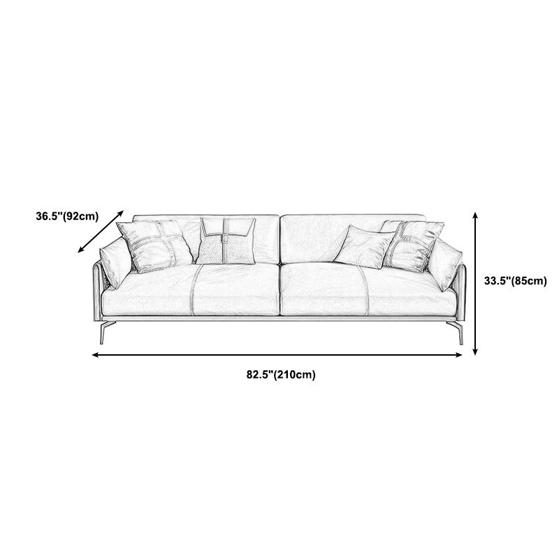 Stain Resistant Bench Seating Leather Standard Cushions Settee Furniture in Grey Clearhalo 'furn' 'furn_sofas' 'Furniture' 'furniture_sofas' 'kitchen' 'kitchen_sofas' 'Living Room Furniture' 'Sofa' 'sofas' 1200x1200_7ae0c03d-fa8c-4a5f-b0eb-d88e90d2b63c