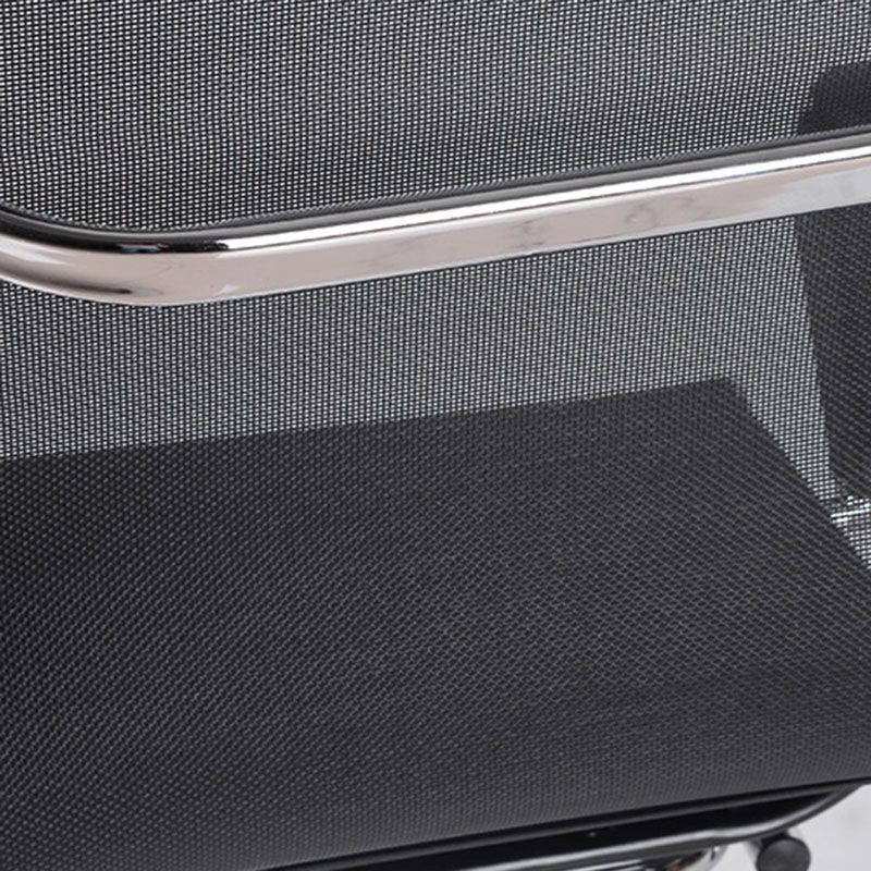 Mesh Mid Back Desk Chair Arms Included Modern Black Office Chair