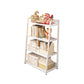 11.81" Wide Ladder Bookshelf Contemporary Metal and Wood Bookcase Clearhalo 'Bookcases' 'furn' 'furn_bookcases' 'Furniture' 'Office Furniture' 1200x1200_7ae33ba5-9f39-4fb8-a09a-da7ad85d3f9e