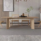 Modern Rectangle Dinette Set 1/2/4/5/6/7 Pieces Indoor Solid Wood Dining Table Set Clearhalo 'Dining Room Sets' 'Dining Tables & Seating' 'dining_room_set' 'furn' 'furn_dining_room_set' 'Furniture' 'Kitchen & Dining Furniture' 1200x1200_7ae3fb26-baca-44ca-8f71-7ae4ec787d2b