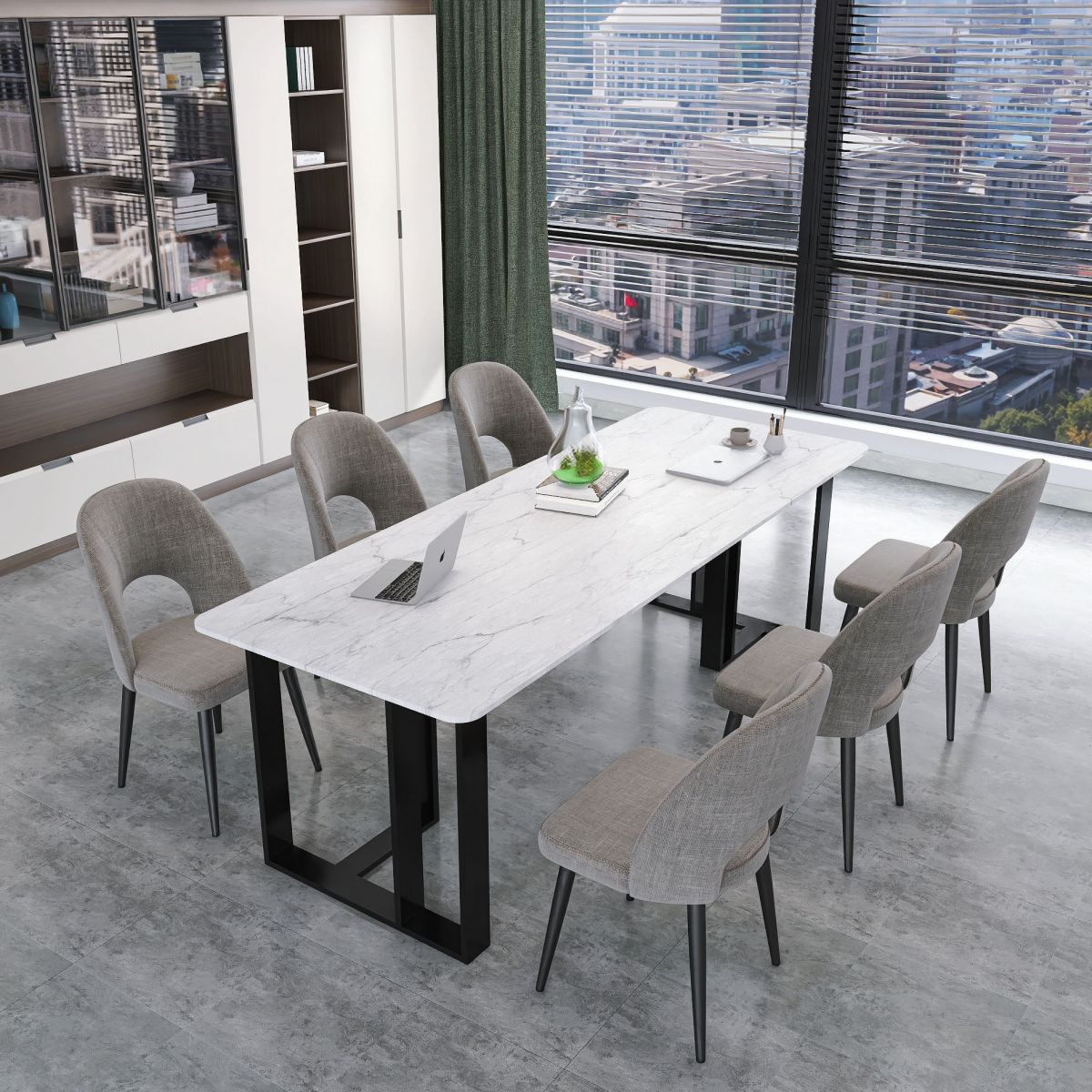 Rectangular Writing Desk Industrial Style Sled Base Office Desk Clearhalo 'furn' 'furn_office_desk' 'Furniture' 'Office Desks' 'Office Furniture' 'office_desk' 1200x1200_7ae5a275-ef79-4701-a716-59b5d33e00a1