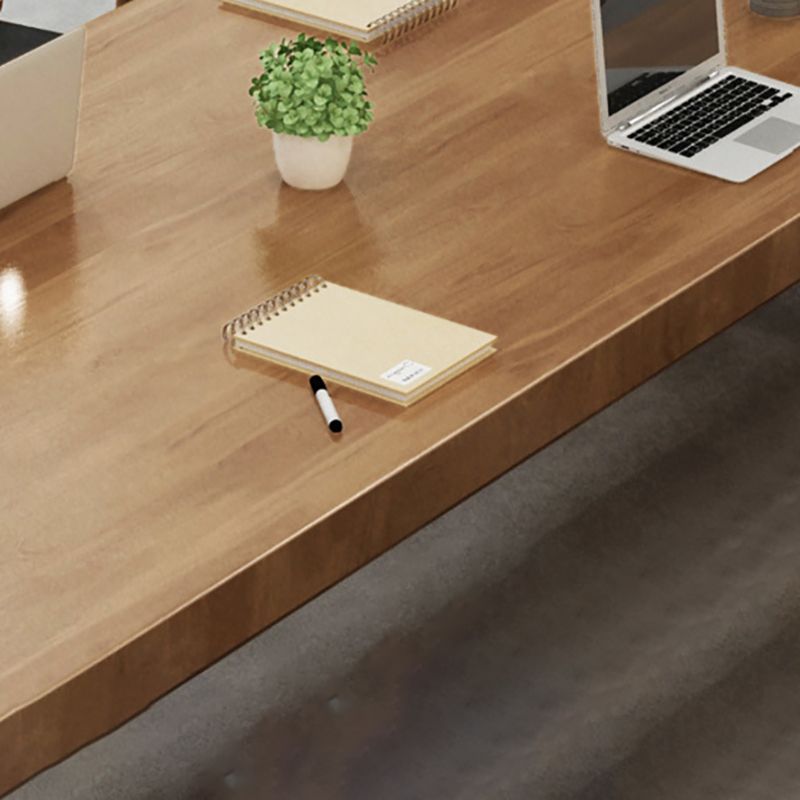 Table de bureau de forme ovale réversible du bureau d'écriture naturel pour le bureau