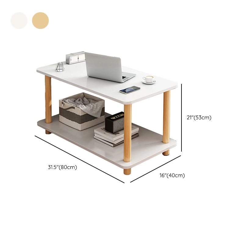 4 Legs Wood Coffee Table Set Bedroom Coffee Table with Storage Clearhalo 'Coffee & Accent Tables' 'Coffee Tables' 'coffee_tables' 'furn' 'furn_coffee_tables' 'Furniture' 'Living Room Furniture' 1200x1200_7ae709a7-e9d4-4a2d-a7b5-1a7e3d62069e